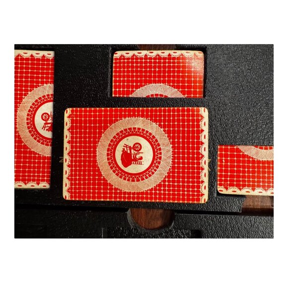 Vtg Duplicate Bridge Game Set w/Guide Bridge Headquarters NY 16 Trays w/Cards - Picture 8 of 16